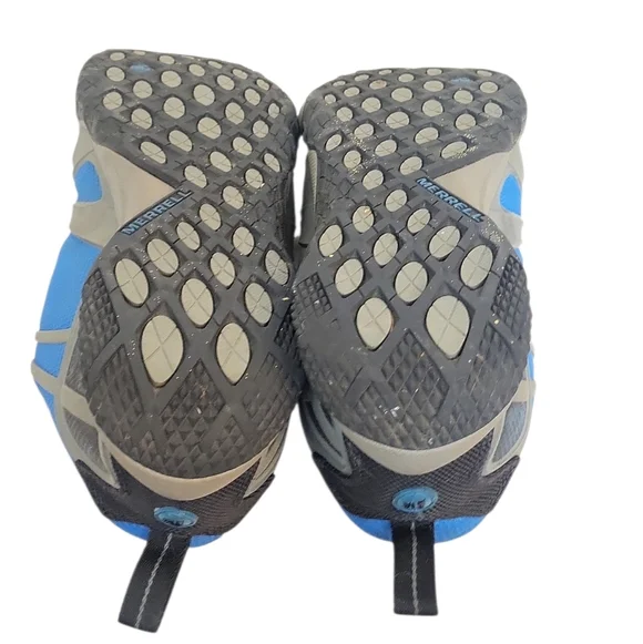 Merrell Apollo Blue Gray Minimalist Athletic Shoes Size 12